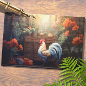 Rooster Waterverf 1 Decoupage papier