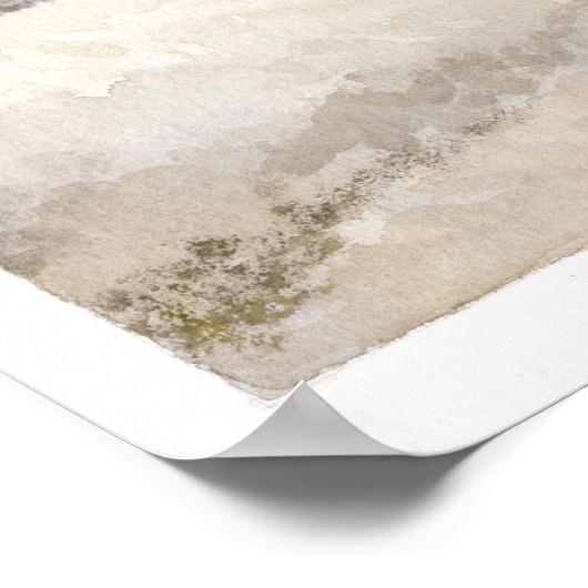 Rooster Waterverf Art Print (Hoek)