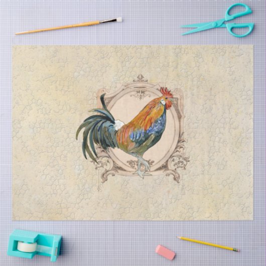  Rooster Waterverf Keuken Decoupage Tissuepapier (Craft)