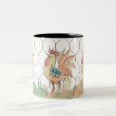 Rooster Waterverf Mok (Center)