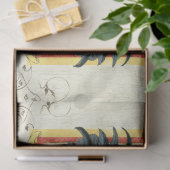 Rooster-Waterverf Rustic Harlequin Wood Ontvlechti Tissuepapier (Geschenk)