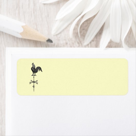  Rooster Weather Vane Etiket (Insitu)