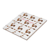 Rooster Weathervane Tegeltje (Zijkant)