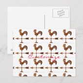 Rooster Weathervane Thunder_Cove Briefkaart (Voorkant / Achterkant)