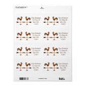Rooster Weathervane Thunder_Cove Etiket (Full Sheet)