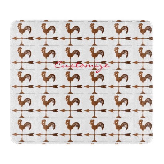 Rooster Weathervane Thunder_Cove Snijplank (Voorkant)