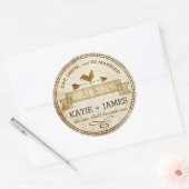  Rooster Weer Vane Rustiek Bruiloft Label (Envelop)