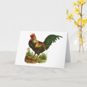 Rooster-Wenskaart Kaart (Gele Bloem)