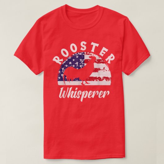 Rooster Whisperer Boerderij Rooster Chicken Lover  T-shirt (Design voorkant)