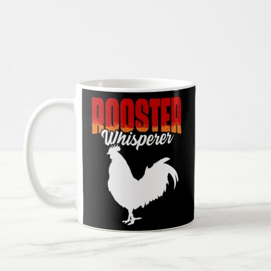 Rooster Whisperer Cockasting Chicken Bird Cocker Koffiemok (Links)