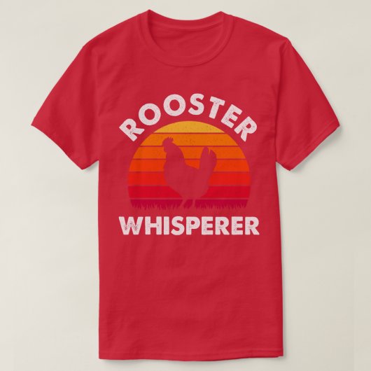Rooster Whisperer Distress Poultry Farmer Cadeau T-shirt (Design voorkant)