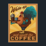Rooster - Word wakker en Ruik de koffie Briefkaart<br><div class="desc">Anderson Design Group is een bekroonde studio in Nashville, Tennessee. Oprichter Joel Anderson en zijn team van getalenteerde artiesten houden van creëer klassieke poster design. ADG-prints worden vaak verward met oude posters die in het begin tot midden van de 20e eeuw zijn gemaakt. Dat komt omdat Anderson Design Group tot...</div>