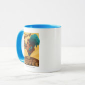 Rooster - Word wakker en Ruik de koffie Mok (Voorkant links)