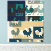ROOSTER Wrapped Canvas Afdruk (Insitu (Houten vloer))