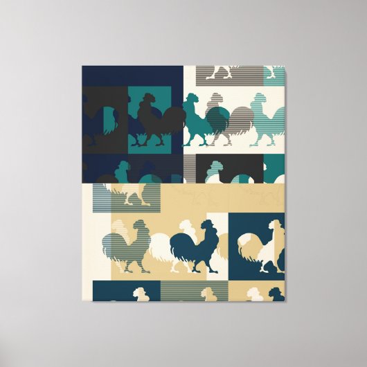 ROOSTER Wrapped Canvas Afdruk (Voorkant)