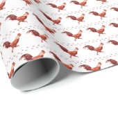 Rooster Wrapping Paper Cadeaupapier (Rol Hoek)