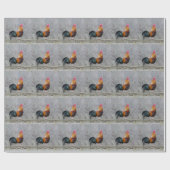 Rooster Wrapping Paper Cadeaupapier (Vlak)