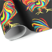 Rooster Wrapping Paper Cadeaupapier (Rol Hoek)