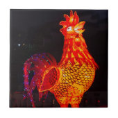 Rooster Zodiac Symbol Lantern Tegeltje (Voorkant)