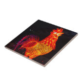 Rooster Zodiac Symbol Lantern Tegeltje (Zijkant)