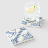 roosterbloei stenen onderzetter (Zijkant)