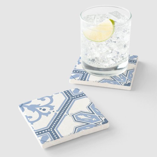 roosterbloei stenen onderzetter (Zijkant)