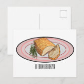 Roosterdvarkensbuik, afbeelding cartoon briefkaart (Voorkant / Achterkant)