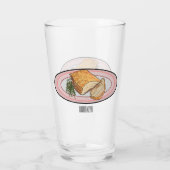 Roosterdvarkensbuik, afbeelding cartoon glas (Achterkant)