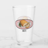 Roosterdvarkensbuik, afbeelding cartoon glas (Voorkant)