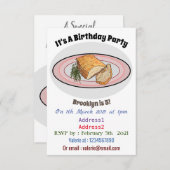 Roosterdvarkensbuik, afbeelding cartoon kaart (Voorkant / Achterkant)