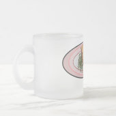 Roosterdvarkensbuik, afbeelding cartoon matglas koffiemok (Links)