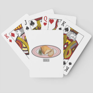 Roosterdvarkensbuik, afbeelding cartoon pokerkaarten