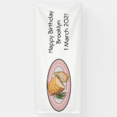 Roosterdvarkensbuik, afbeelding cartoon spandoek (Verticaal)
