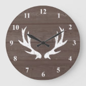 roosterjachthert - houtwuurklok grote klok (Voorkant)