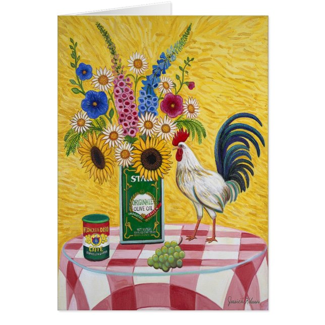 Roosterkaart rood (Voorkant)