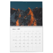 Roosterkalender voor bergen kalender (Mar 2027)