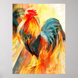 Roosterkraaien Poster