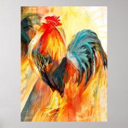 Roosterkraaien Poster