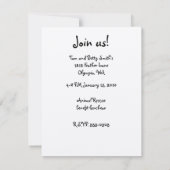 Roosterkunst: Wyandotte Black Lacy-kippencadeaus Kaart (Achterkant)