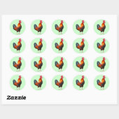 RoosterkweekStickers Ronde Sticker (Vel)