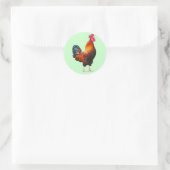 RoosterkweekStickers Ronde Sticker (Tas)