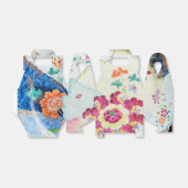 roosterpatroon van tabaksbladeren bedankdoosjes (Uitgevouwen)