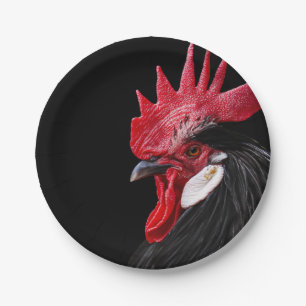 Roosterportret Papieren Bordje