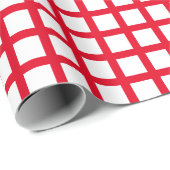 Roosterrooster met kerstrood en wit vierkant roost cadeaupapier (Rol Hoek)