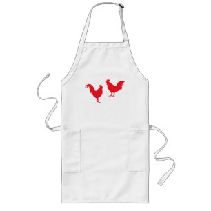 Roosters Apron Lang Schort