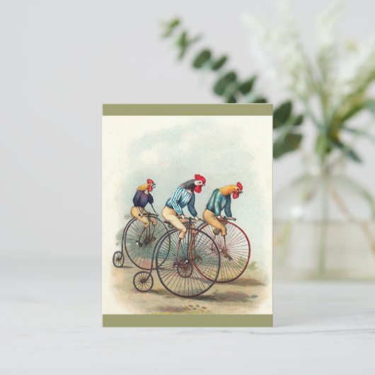 Roosters Briefkaart (Staand voorkant)