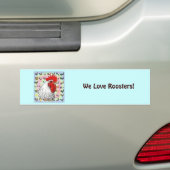 Roosters! Bumpersticker (Op auto)