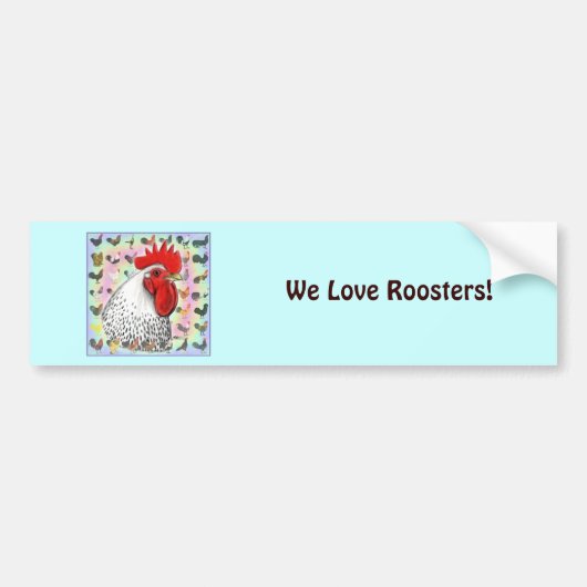 Roosters! Bumpersticker (Voorkant)