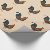 Roosters Cadeaupapier (Hoek)