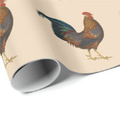 Roosters Cadeaupapier (Rol Hoek)